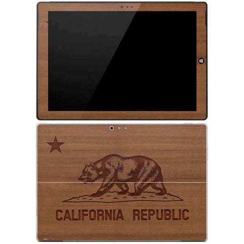 California Wood Flag Surface Pro 3 Skin